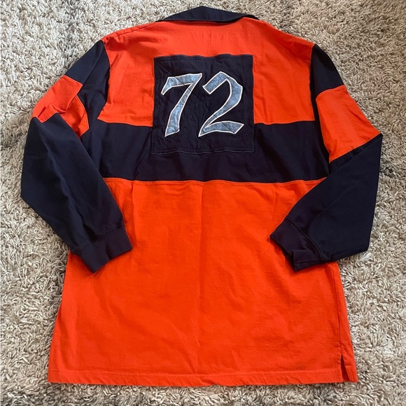 Mens AHP Another Hype Piece Royalty Long Sleeve Rugby Polo Casual Shirt 5X 5XL - Picture 4 of 6